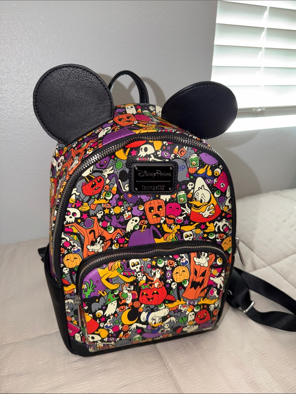 Loungefly Halloween Character Mini Backpack - Black with Multi